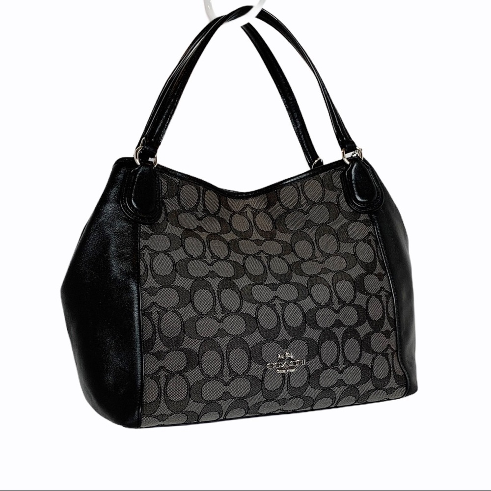 COACH Bag Edie Signature C black purse handbag